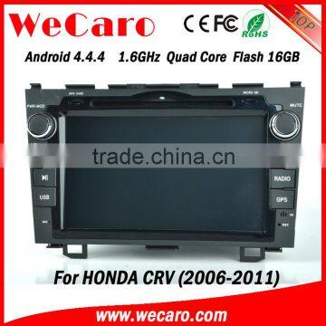 Wecaro android 4.4.4 car dvd Dashboard Placement 8" for honda crv dvd gps USB SD TV tuner 2006 - 2011