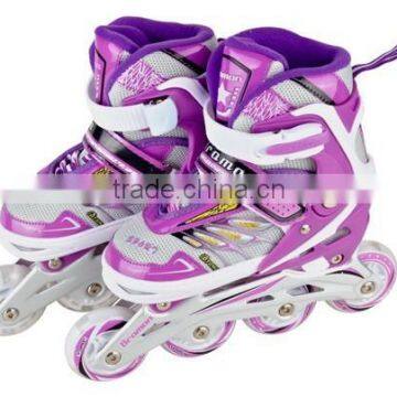 New design roller skating with Aluminum chassis and high rebound pu wheels for cheap price