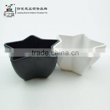 Cheape Mini Star Shape Melamine Flower Pot MX1401-1 photo-4