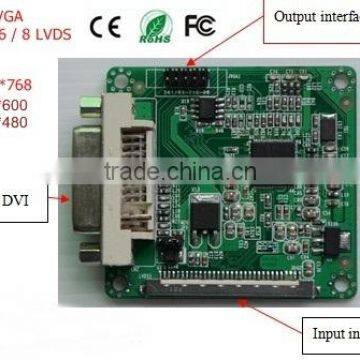 Good tools for serviceman to maintain motherboard / single 6 channel LVDS TO DVI/VGA signal converter (LDVGA01)