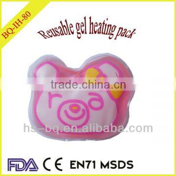 pinky bear shape reusable heating pad