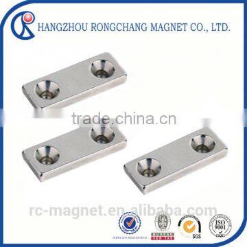 Sintered Block magnet With Countersunk hole
