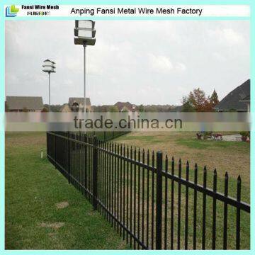 Pressed spear top tubular fence for Utility sites