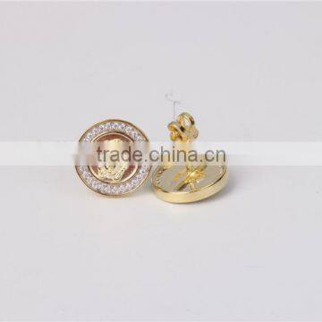China Factory Custom Cubic Zicon 925 Silver Hip Hop Earring 2016 photo-4