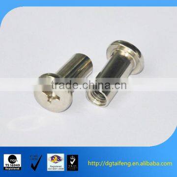 nickel plated cross recessed pan head sleeve nut