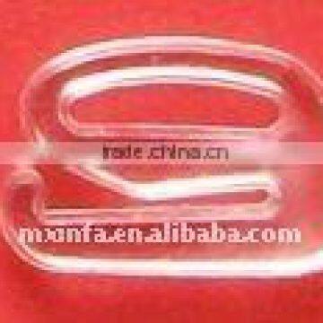 10mm Clear plastic hook for bra strap