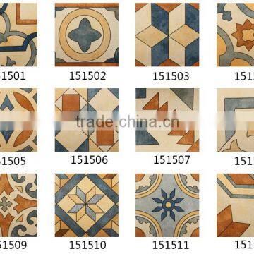 california decorative flower tile