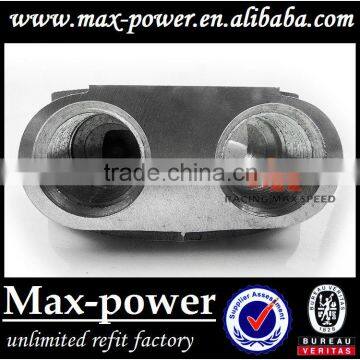 AN10 Aluminum Thermostat Oil Sandwich Adapters Oil Cooler Adapter Silver Oil Sandwich Plate photo-3