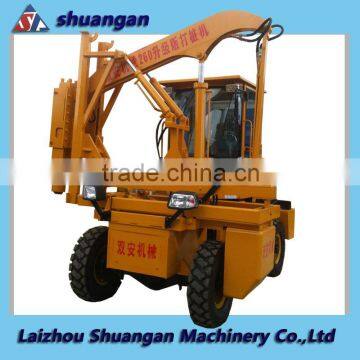 Highway Safety Barrier Installation Machine