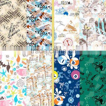 2015 new design printed nylon spandex fabric for swimwear and underwear