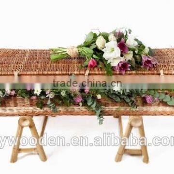 Wicker coffin/European style