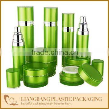 Bamboo Cosmetic Packaging With Jar and Bottle