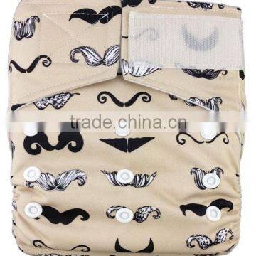 New Arrival Cartoon Character Reusable Cloth hook and loop fastener Diapers