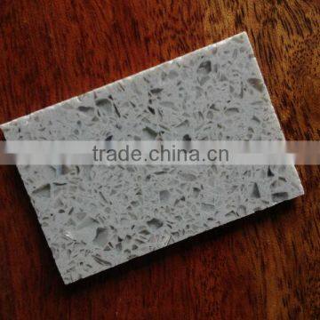 2014 stellar light grey Quartz Stone Kitchen Countertop