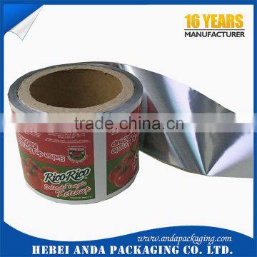 Gravure printing tomato sauce ketchup sachet film / plastic tomato sauce packaging