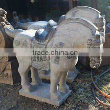 Chinese antique stone horse, garden statues