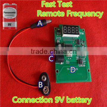 Car keys frequency test device.Fast test &check remote frequency PCB Borad with 9V battery.frequency wireless test