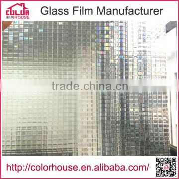 Factory offer static transparent embossed 3d removable static cling window film