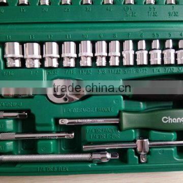 46 Pcs Socket Set Hand Tool Kit 1/4" photo-3