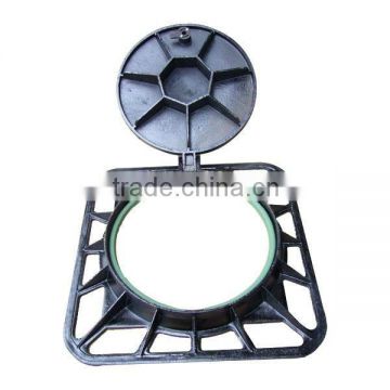 good processing technic cast iron square manhole frame round cover