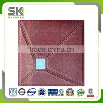 Glory Artificial Leather Face Soft Wall Covers For Hotel Decorative