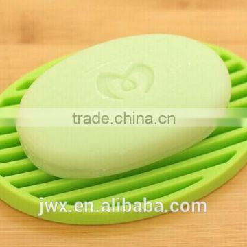 Elliptic silicone toilet soap rack in candy color