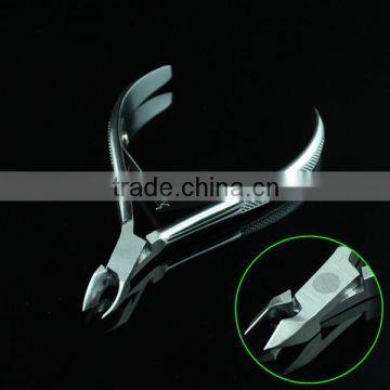 Ultra Sharp Nail Art Stainless Steel Cuticle Nipper With Footgrip