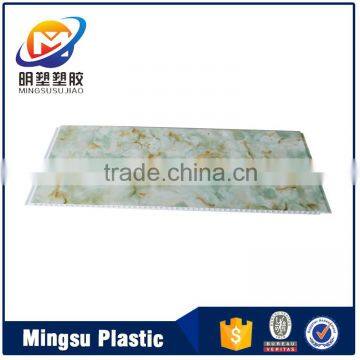 30cm and 60cm wide interior marbling pvc wall panel for different application