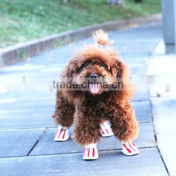 Hot Sale Classic Grid Shoes for Dog, High Quality Pet Shoes 1/3