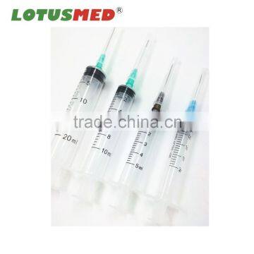 Competitive price 3 parts 1ml 2ml 2.5ml 3ml 5ml 10ml 20ml disposable syringe luer lock/ slip