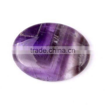 1.5 inch customize amethyst crystal quartz pendant made of worry stone