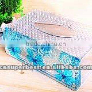 Hot sale acrylic tissue box /napkin holder