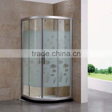 aluminium alloy frame tempered glass shower enclosure