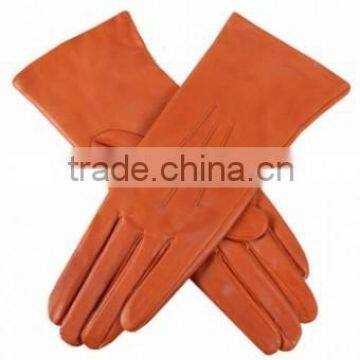 Women's Silk Lined sheepskin Leather Gloves