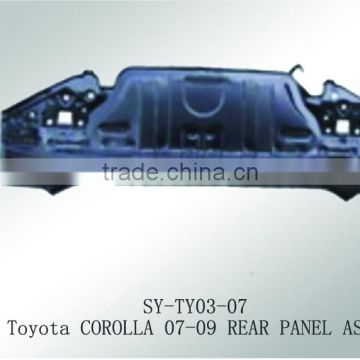 High quality Rear Panel For Toyota Corolla 07-12 Auto Spare Parts