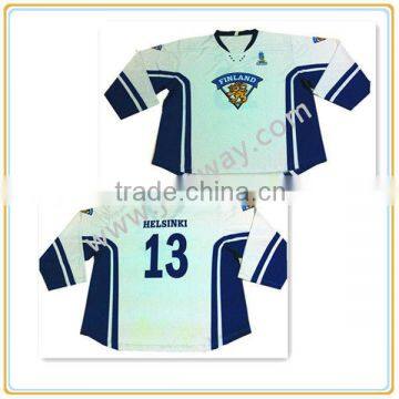 custom sublimation 100% polyester air-knit ice hockey jerseys