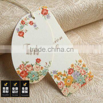 Printed paper card garment hang tags