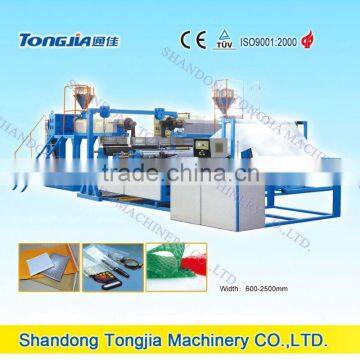 Extrusion machine to make PE Bubble Film for package