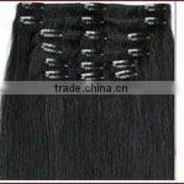 remy blue clip in hair extension