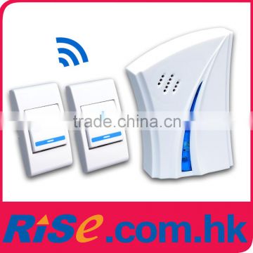 Wireless Door Bell 80m Home 2 Transmitters Remote Control Chime 36songs Doorbell