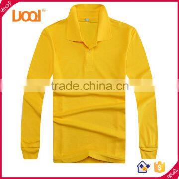 Bulk custom long sleeve blank plain dri fit polyester cotton polo shirts wholesale men's t shirt in stock
