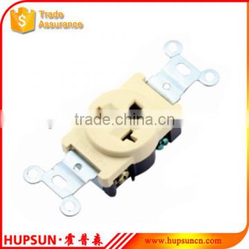 High quality and favourable price ivory color 250V 20A wall outlet