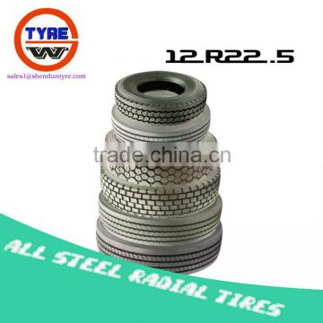 12R22.5 China supplier TBR all steel radial tires for truck & bus