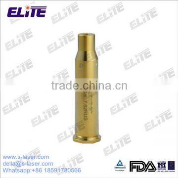 FDA Approved Gold Plated Brass 7.62mm RUS Red Laser Bore Sighter for Shooting Gun Target Aiming