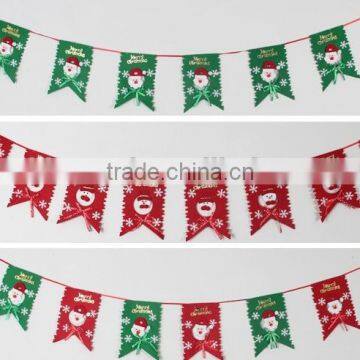 Christmas Hotel decoration scene Christmas flag Eight flag Flag hanging flag Christmas supplies