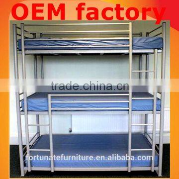 Triple tier high quality 3 tier bunk bed metal for school hostel                        
                                                Quality Choice