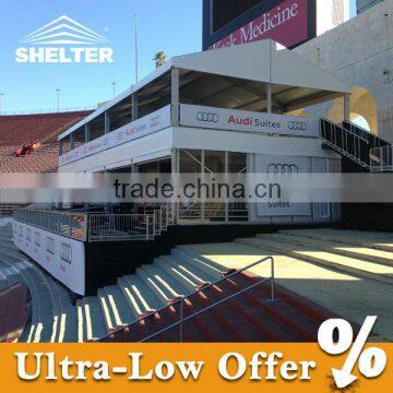 Toughened glass tent