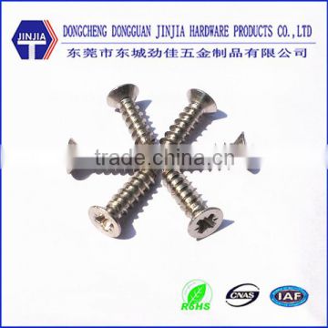 wetric m4*16 ss flat head self tapping screw