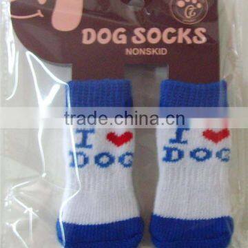 Paw protection dog socks / scratch prevention pet sock anti-slip socks