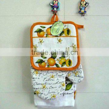 cotton print tea towel for kitchen